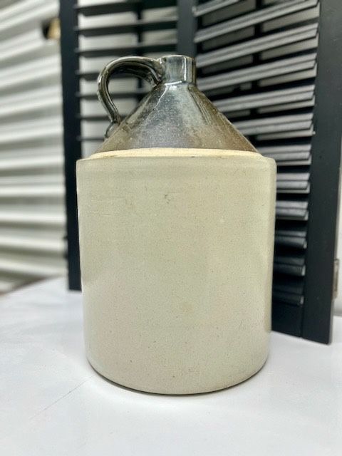 Antique Stoneware Pottery Robinson Blue Crown 3 Gallon Jug