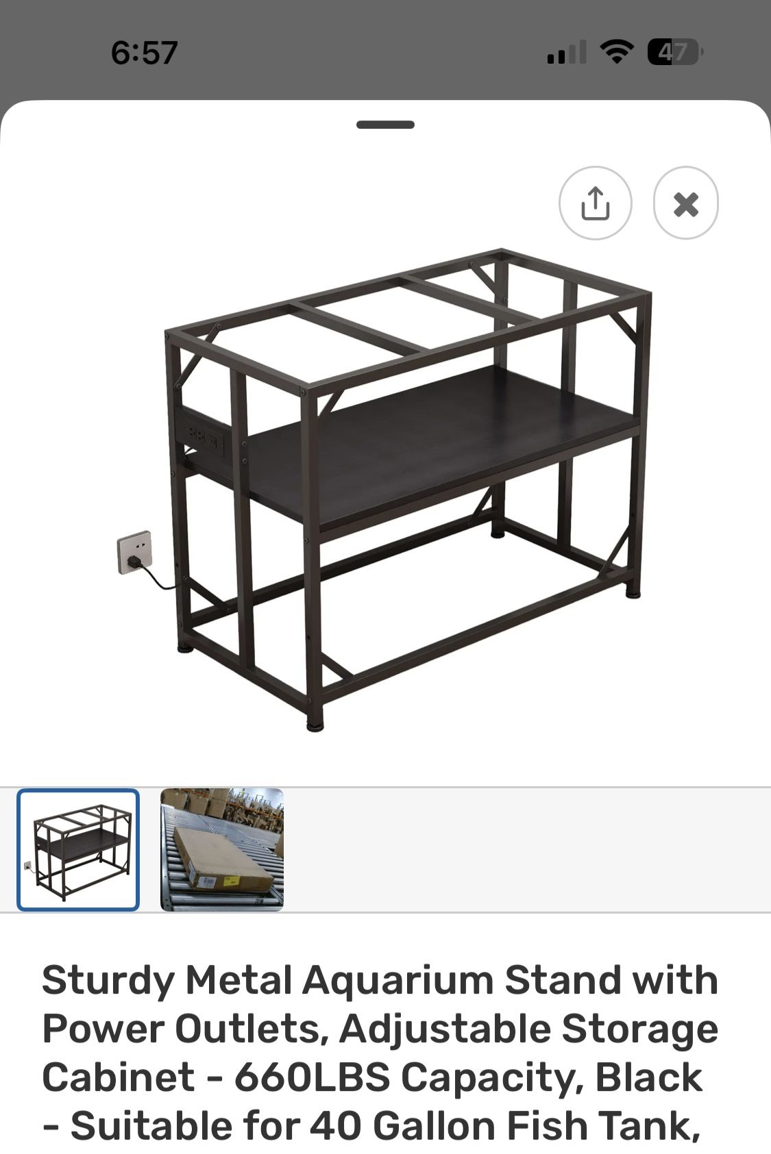 40 Gallon Fish Tank Aquarium Stand