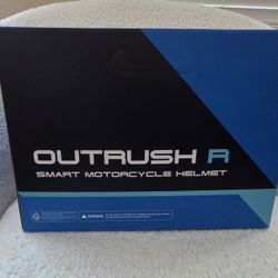 Sena Outrush R Bluetooth Motorcycle Helmet Matte Black sz Large