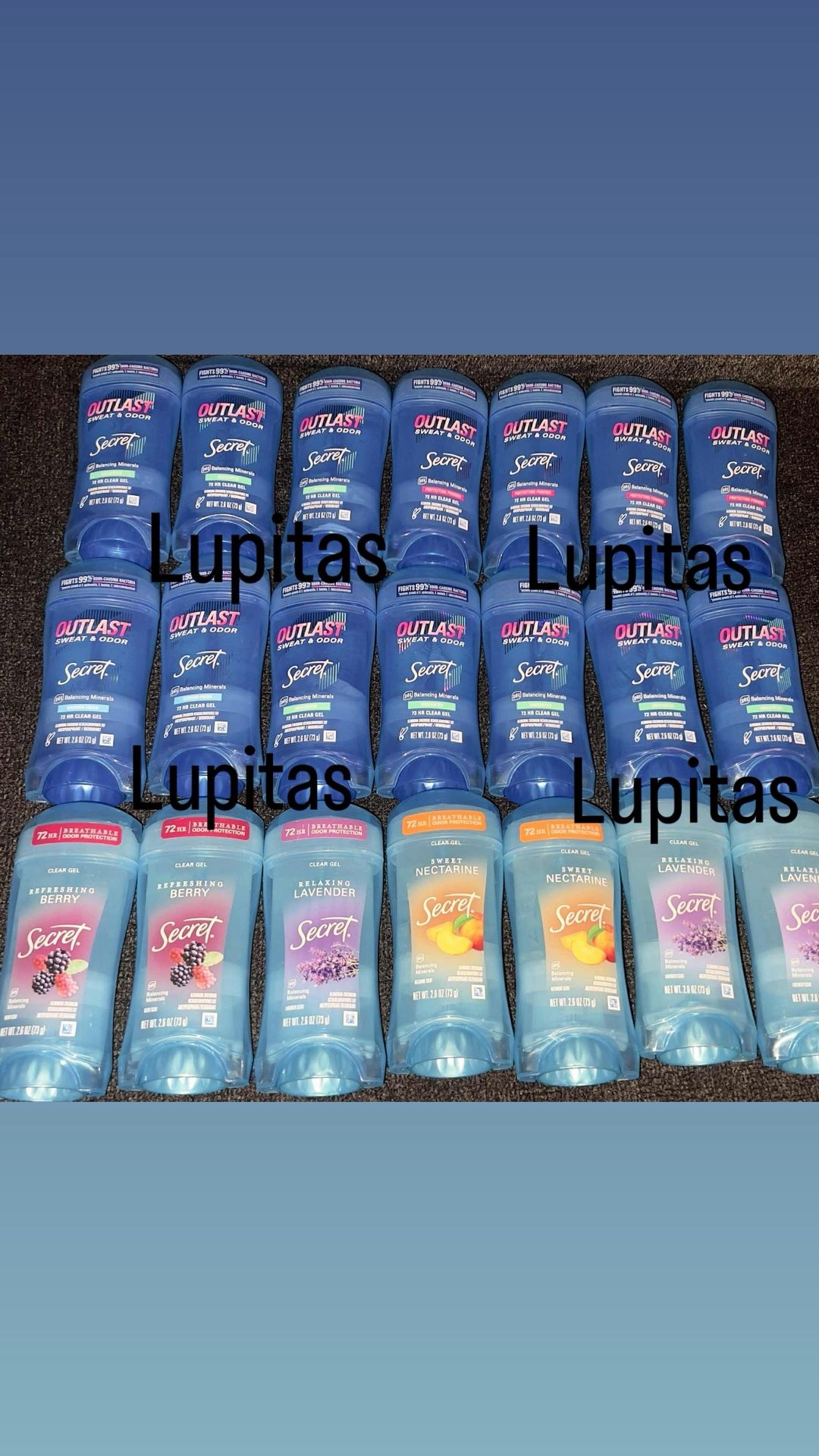Secret Gel Deodorant 5 For $20