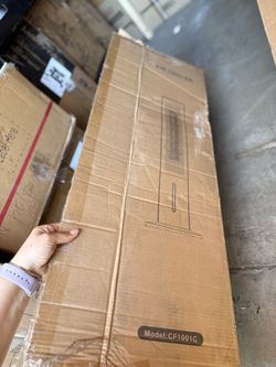 Uthfy 40" Portable Evaporative Air Cooler, specifically model CF1001C. This device is a 3-in-1 unit that functions as a tower fan, humidifier, and eva