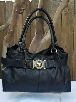 Burberry Grainy Leather Belted Hobo tote