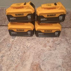New Dewhalt 5ah batteries $45 each 