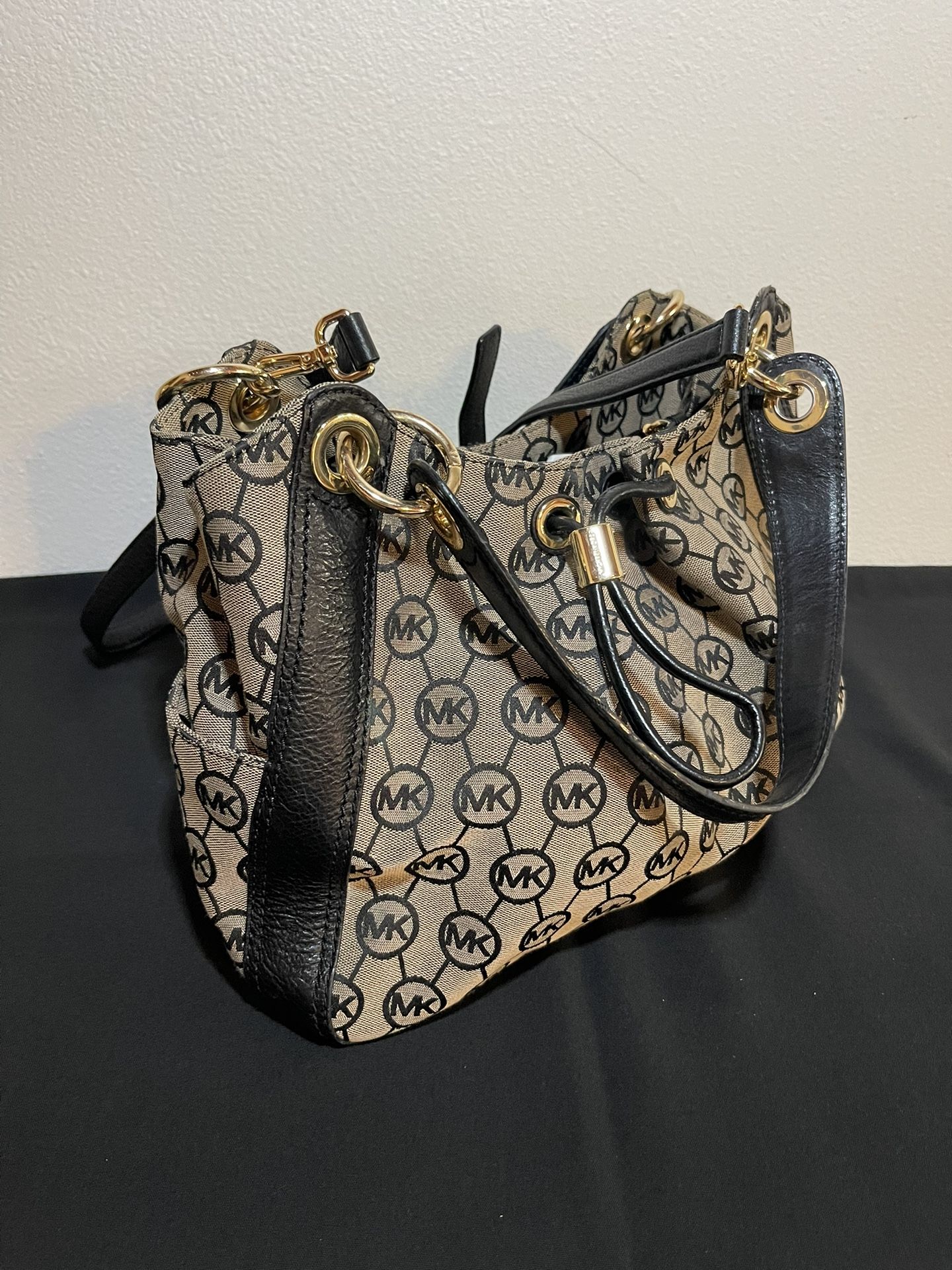 Michael Kors Black and Tan Women's Bag