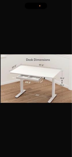 47” Standing Desk with Drawers, 48x24 Inch Electric Stand Up Desk  ( I have a lot of desk sizes and color 😃)