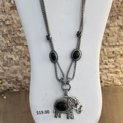 Elephant Long Necklace