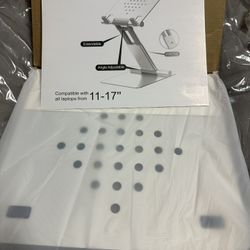 Ergonomic Laptop Stand for Desk, Laptop Riser Portable Computer, Laptop Stands, Fits All MacBook, Laptops，Laptop Holder Desk Stand, Gift for Men Women