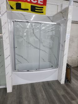 Bathtub And Glass Doors