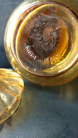 Retro Amber candy dish