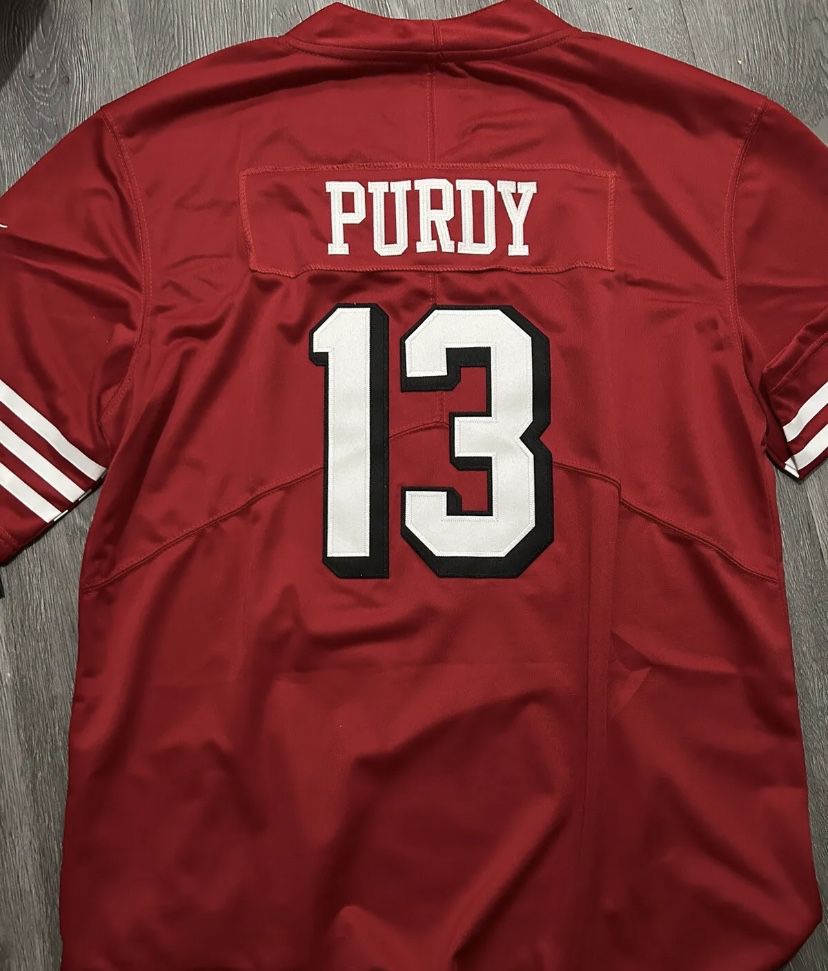Purdy 13 49ers Retro Red Throwback 94 black red gold white home away Jersey 