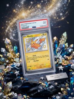 Pikachu Shiny Rare PSA 9 Mint Pokemon Card