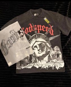 Godspeed Statue Of Liberty Graphic T-Shirt Size S/M/L/XL