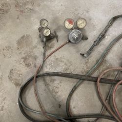 Cutting torch, gauges and hose