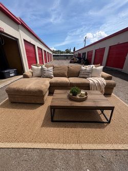 Beige Sectional Sofa — $329 — Delivery Available