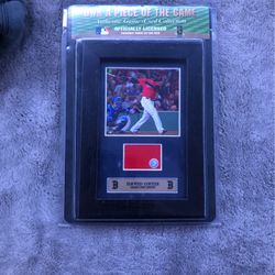 David Ortiz Game Used Jersey Plaque