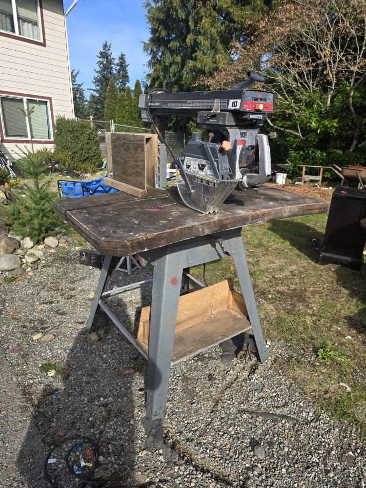 Craftsman 10" Radial Table Saw