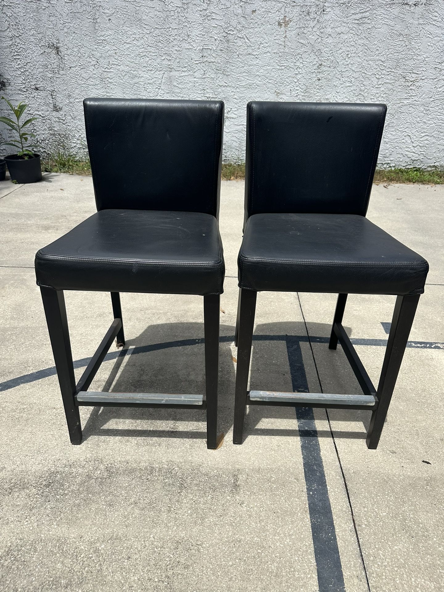 High top bar stools. 26” seat height.