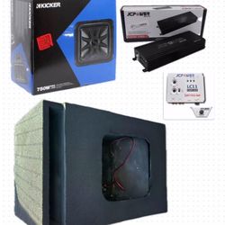 New Bass Package INSTALLED KICKER L7s 12” With Big Ported Box