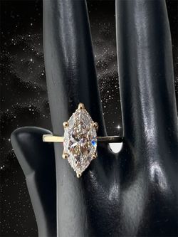 Flower style marquis shape Diamond in gold Ring 💍