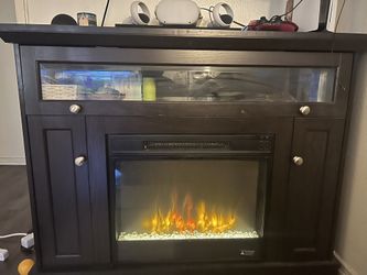 Fire Place Tv Stand Open But New 