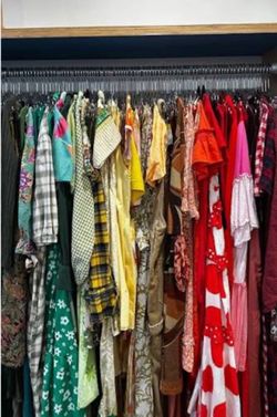 Variety of clothes. New and used. Stylish and great taste.