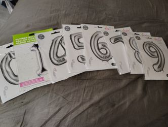 Jumbo Mylar Numbered Balloons For Celebrations(Birthdays, Anniversary's, Holidays, Etc)