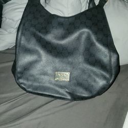Black Bebe Three Compartment Handbag 