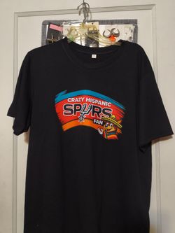New Spurs Crazy Hispanic shirts Medium &,Large mpu serious buyers don't deliver cash only price firm