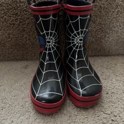 Spider-Man rain boots size 7 kids