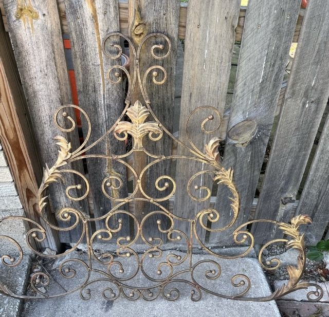 Ornate metal wall decor