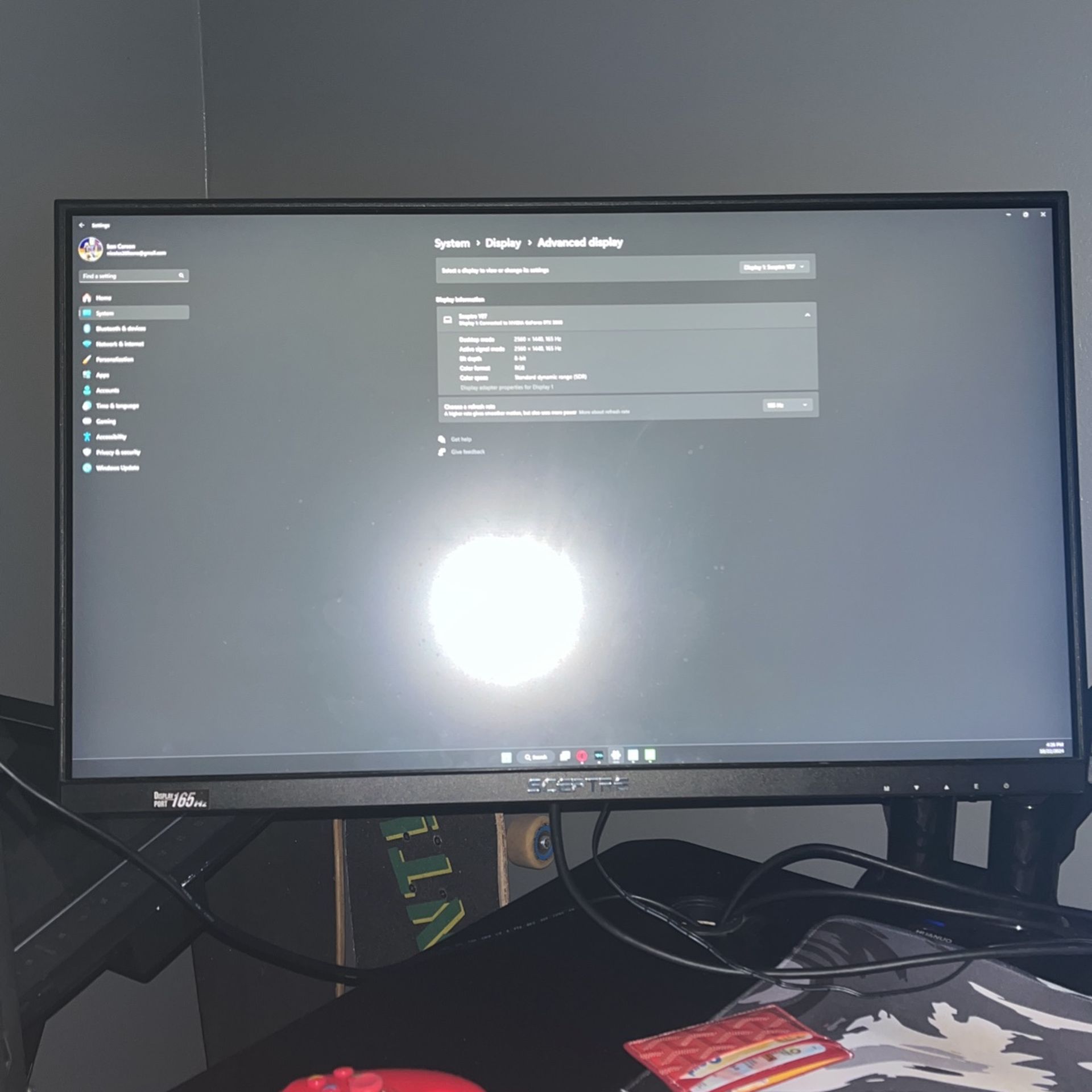 2560x1440 165hz Sceptre Monitor