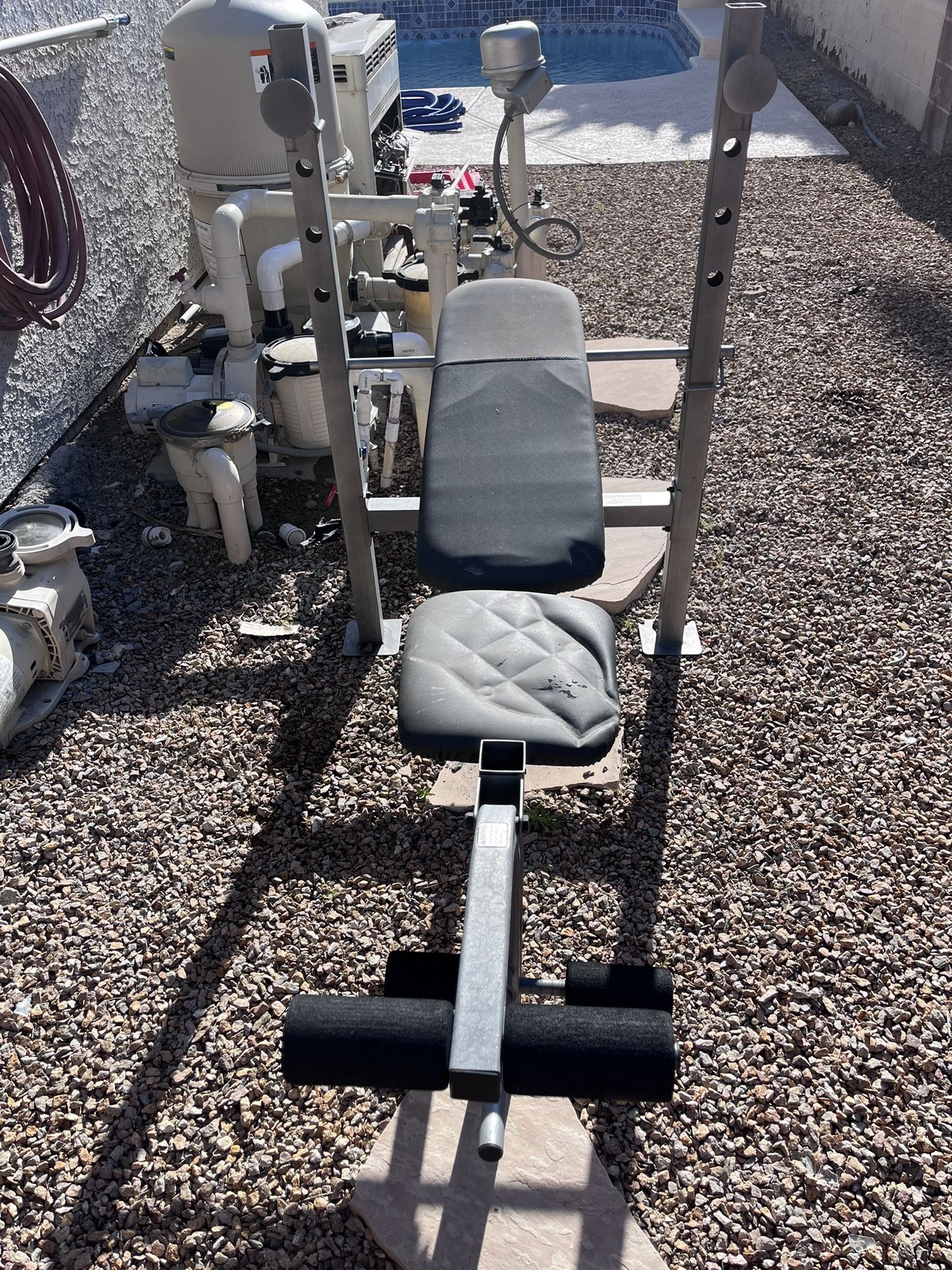 Weight Bench And Weights