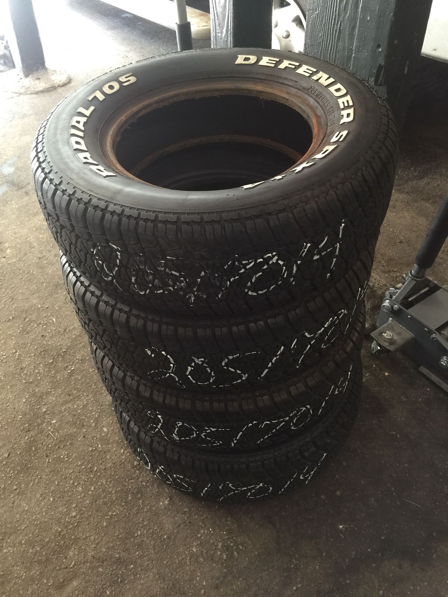 Four Good Used White Letter Tires for Sale 205/70/14 $35 each