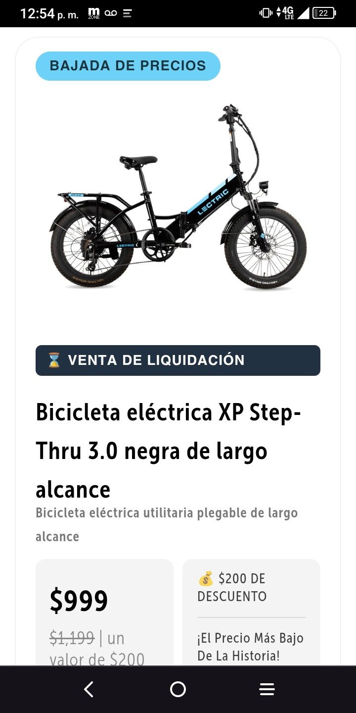 Bicicleta Eléctrica Lectric