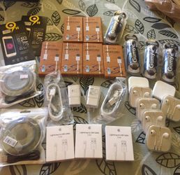 Chargers/headphones/tempted glass