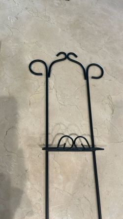 Hanging Black Wrought Iron  Rack