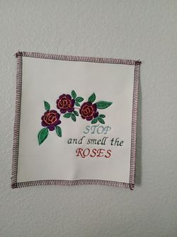 Embroidered art