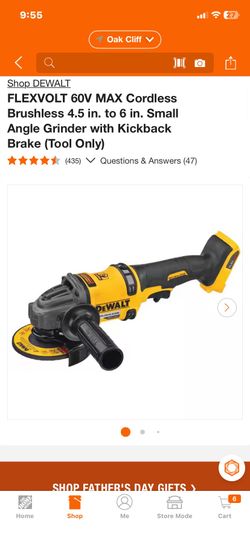 Dewalt 60v Flexvolt grinder
