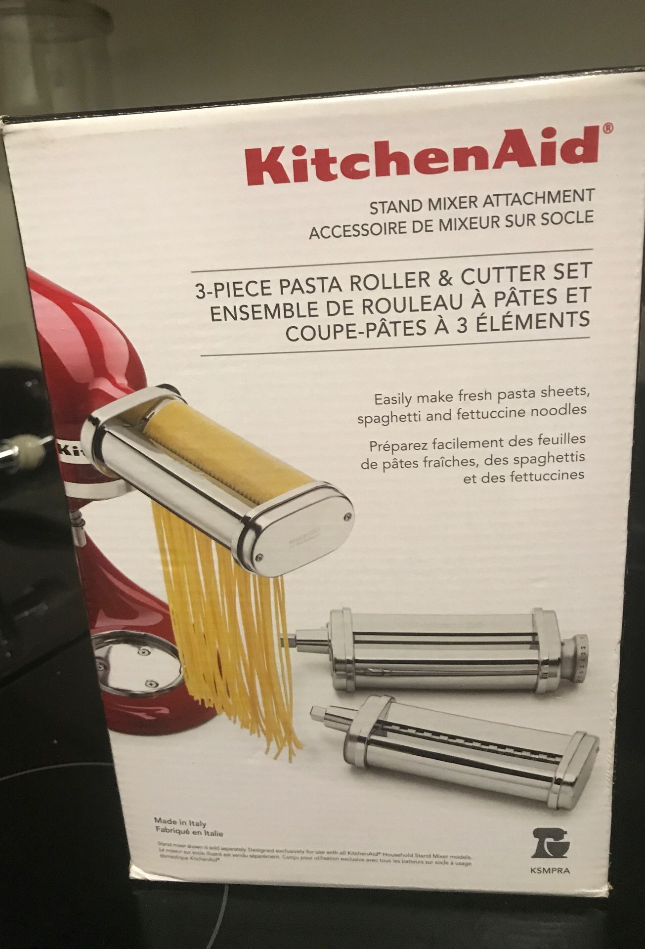 Kitchen 3 piece pasta roller & cutter set