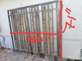 RV'S GATE. 80" WIDE X 71" HIGH 