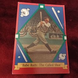 Babe Ruth..The Called Shot Baseball Card..