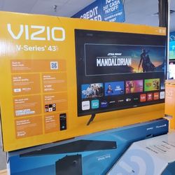 VIZIO 43" 4K SMART TV'S AVAILABLE IN BOX WITH WARRANTY - TAX ALREADY INCLUDED IN THE PRICE OTD - PAYMENT PLANS AVAIL