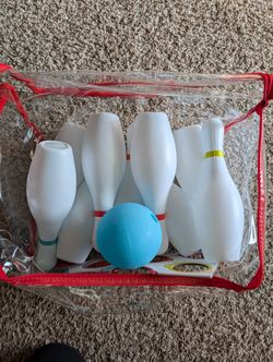 Kid Bowling. 9s Pin And 1 Ball