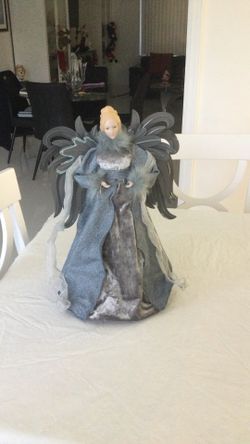 Angel Color Gray Wings Are Tin Can Be Used As A Tree Topper