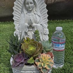15 Inches Tall Virgin Planter Virgen Maceta Mother's Day Día De Las Madres