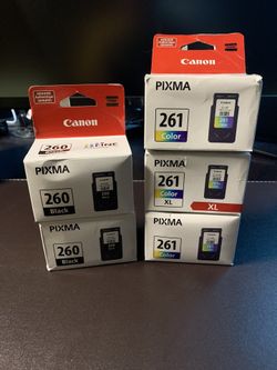 Canon 260/261 Black & Color Cartridges($15 OBO)(LOCAL PICKUP ONLY)