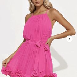Hot Pink Dress - New Size M 