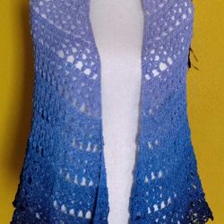 New Crocheted Intricate Wrap/Shawl