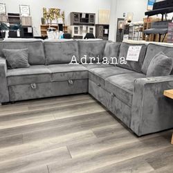 Sectional Sofa Sleeper With Storage Brand New