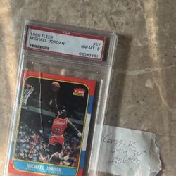1986 Fleer Michael Jordan #57 PSA 4